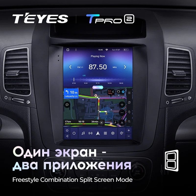 Штатная магнитола Tesla style Teyes TPRO 2 4/64 Kia Sorento 2 XM (2012-2021) HIGH F2