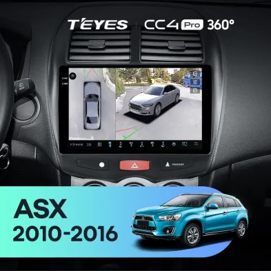 Штатная магнитола Teyes CC4 Pro 360 8/128 Mitsubishi ASX 1 (2010-2016) Тип-B