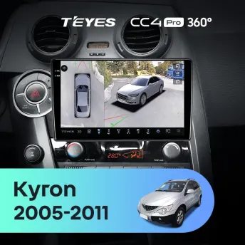 Штатная магнитола Teyes CC4 Pro 360 8/128 SsangYong Kyron (2005-2011)