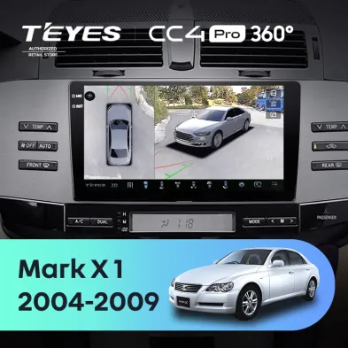 Штатная магнитола Teyes CC4 Pro 360 8/128 Toyota Mark X 1 X120 (2004-2009)