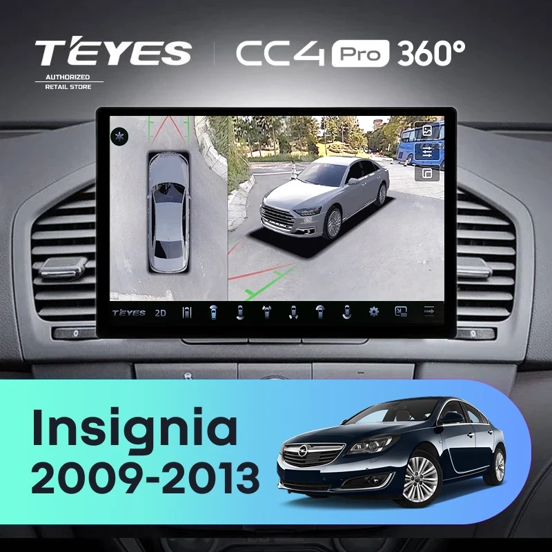 Штатная магнитола Teyes CC4 Pro 360 8/128 Opel Insignia (2009-2013) (11")