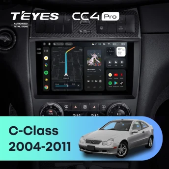 Штатная магнитола Teyes CC4 8/128 Mercedes-Benz C-Class W203 CL203 C209 A209 (2004-2011)