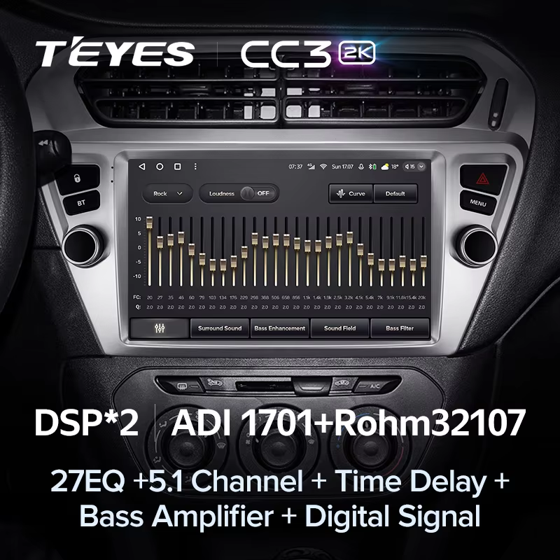 Штатная магнитола Teyes CC3 2K 360 6/128 Citroen C-Elysee (2012-2016) F1