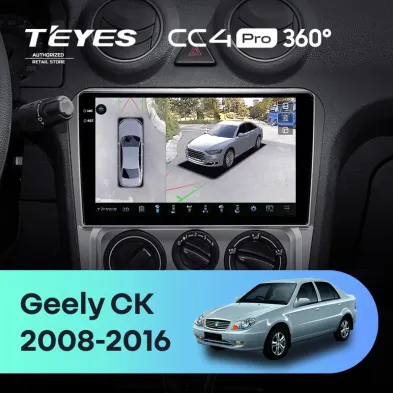 Штатная магнитола Teyes CC4 Pro 360 12/256 Geely CK (2008-2016)