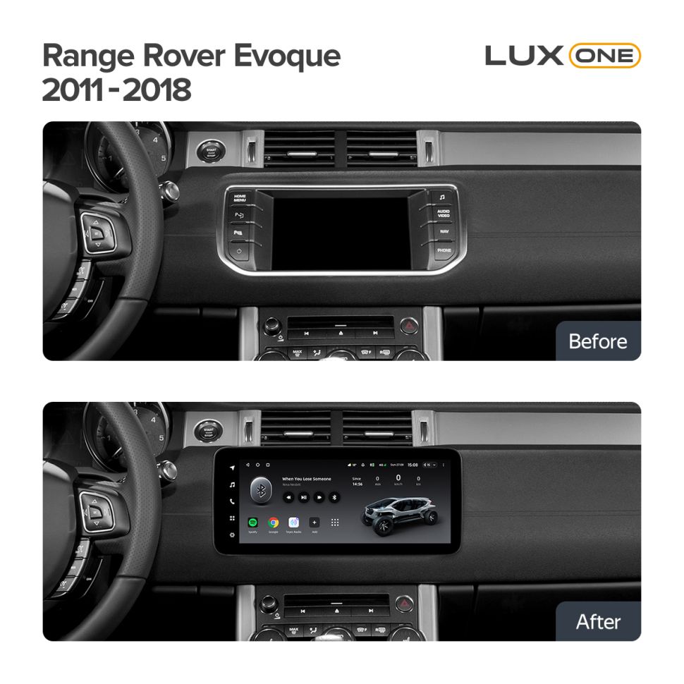 Переходная рамка Land Rover Range Rover Evoque (2011-2018) Тип-A (12,3")