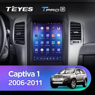 Штатная магнитола Tesla style Teyes TPRO 2 4/64 Chevrolet Captiva (2006-2011) Тип-B