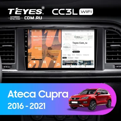 Штатная магнитола Teyes CC3L WiFi 2/32 Seat Ateca Cupra (2016-2021)