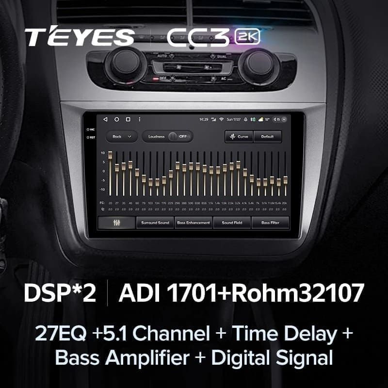 Штатная магнитола Teyes CC3 2K 6/128 Skoda Praktik (2007-2015)