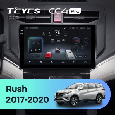 Штатная магнитола Teyes CC4 Pro 8/128 Toyota Rush (2017-2020)