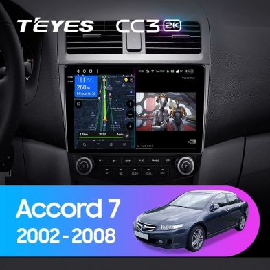 Штатная магнитола Teyes CC3 2K 360 6/128 Honda Accord 7 (2002-2008) F2