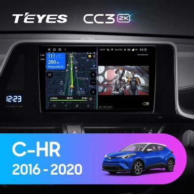 Штатная магнитола Teyes CC3 2K 4/64 Toyota C-HR (2016-2020) F1 Правый руль
