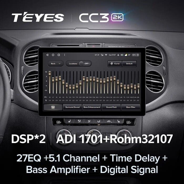 Штатная магнитола Teyes CC3 2K 4/64 Volkswagen Tiguan 1 NF (2006-2016) F1 (13")