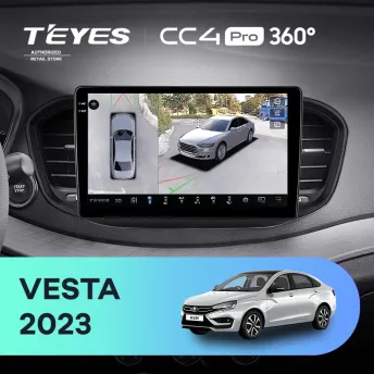Штатная магнитола Teyes CC4 Pro 360 8/128 Lada Vesta 2023+ F2 Тип-B