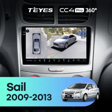 Штатная магнитола Teyes CC4 Pro 360 12/256 Chevrolet Sail (2009-2013)