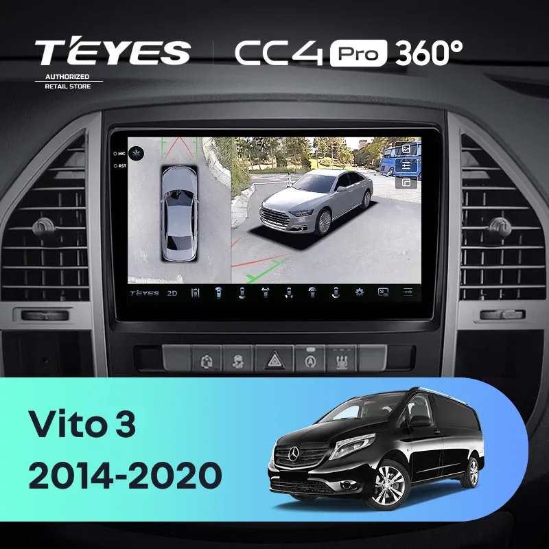 Штатная магнитола Teyes CC4 Pro 360 12/256 Mercedes-Benz Vito 3 W447 (2014-2020)