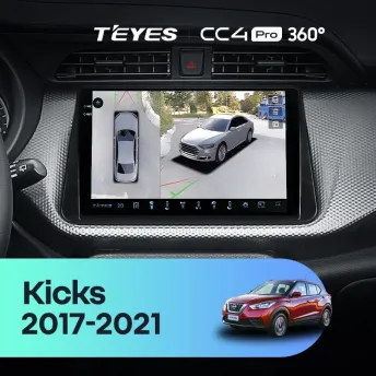Штатная магнитола Teyes CC4 Pro 360 8/128 Nissan Kicks P15 (2017-2021)