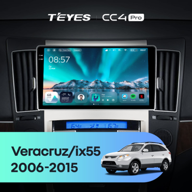 Штатная магнитола Teyes CC4 Pro 8/128 Hyundai ix55 (2006-2015)