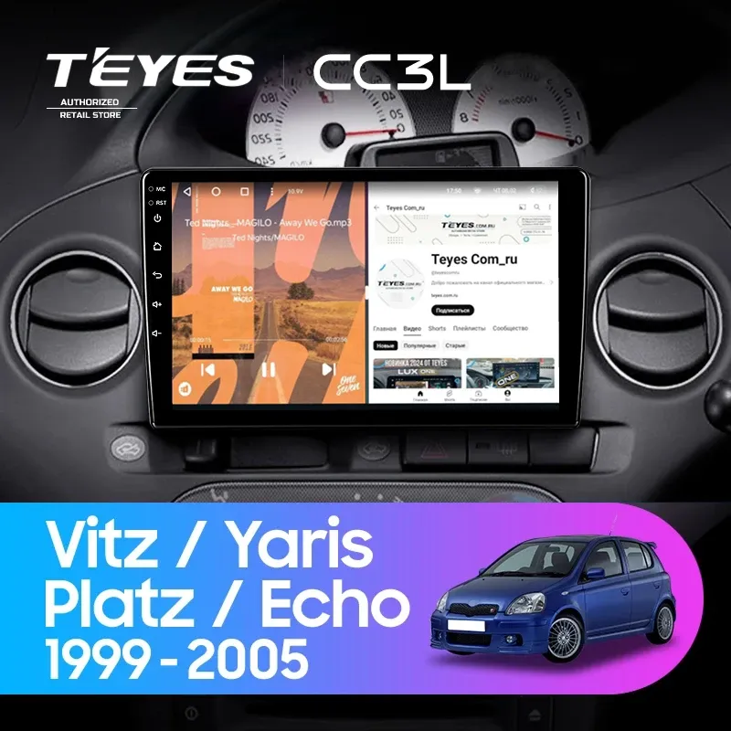 Штатная магнитола Teyes CC3L 4/32 Toyota Echo (1999-2005) F2