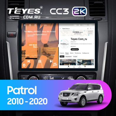 Штатная магнитола Teyes CC3 2K 4/64 Nissan Patrol Y62 (2010-2020) F2 (11")