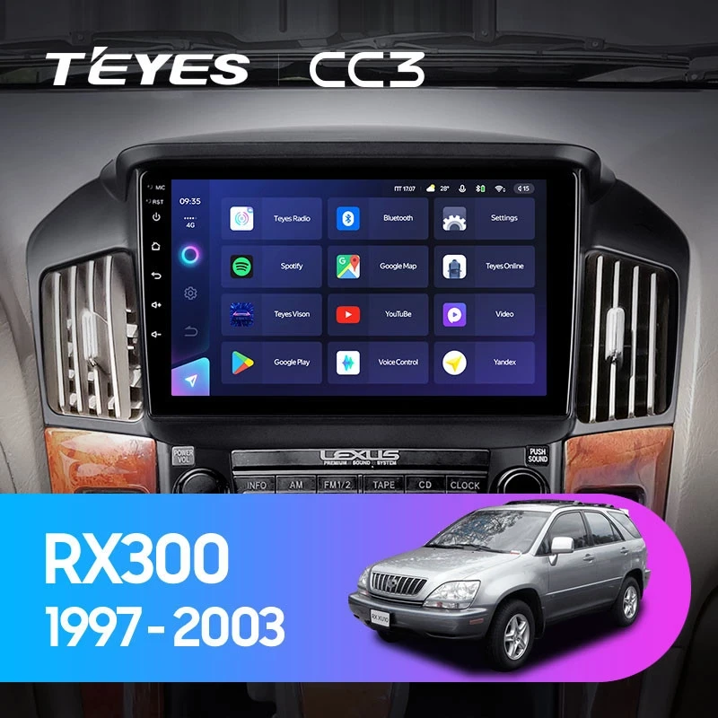 Штатная магнитола Teyes CC3 4/32 Lexus RX300 XU10 (1997-2003) F1