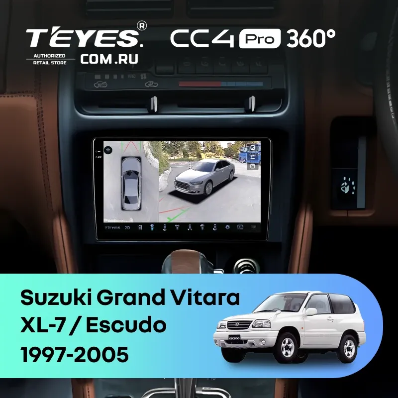 Штатная магнитола Teyes CC4 Pro 360 12/256 Suzuki Escudo (1997-2005)