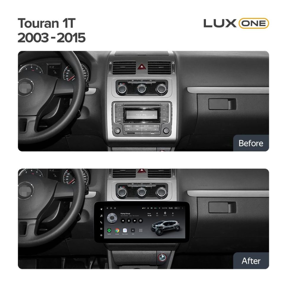 Штатная магнитола Teyes LUX ONE 6/128 Volkswagen Touran (2003-2015)