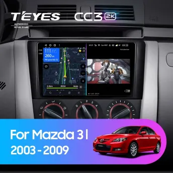 Штатная магнитола Teyes CC3 2K 6/128 Mazda 3 1 BK (2003-2009)