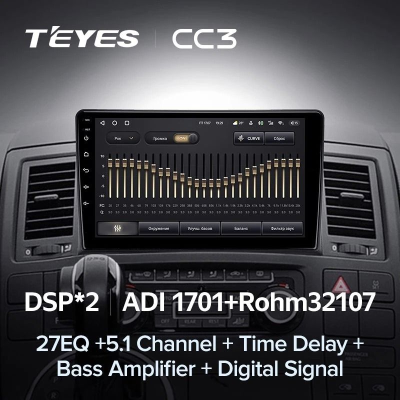 Штатная магнитола Teyes CC3 4/32 Volkswagen Multivan T5 (2003-2015)