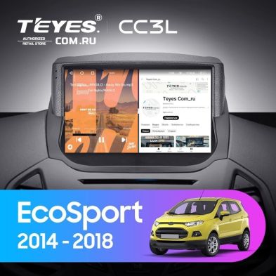 Штатная магнитола Teyes CC3L 4/32 Ford EcoSport (2014-2018)