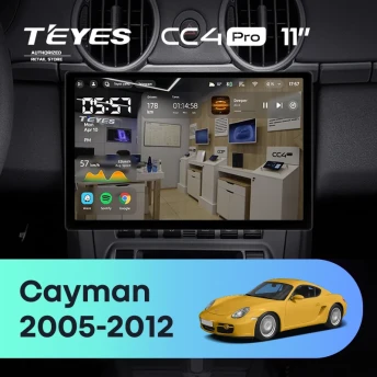 Штатная магнитола Teyes CC4 Pro 8/128 Porsche Cayman 987 (2005-2012) (11")
