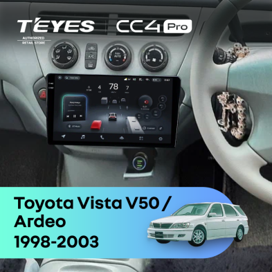 Штатная магнитола Teyes CC4 Pro 12/256 Toyota Vista Ardeo (1998-2003)