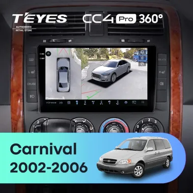 Штатная магнитола Teyes CC4 Pro 360 12/256 Kia Carnival UP GQ (2002-2006)