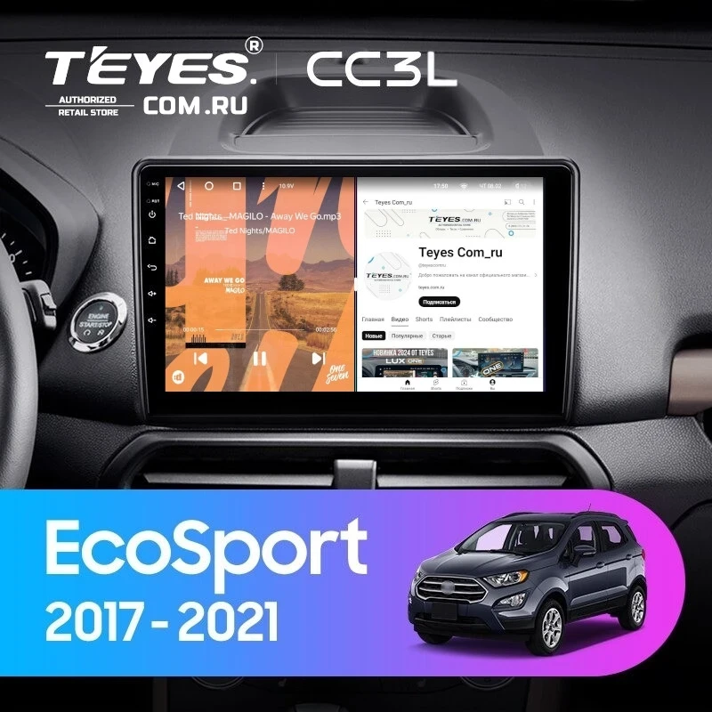 Штатная магнитола Teyes CC3L 4/32 Ford EcoSport (2017-2021)