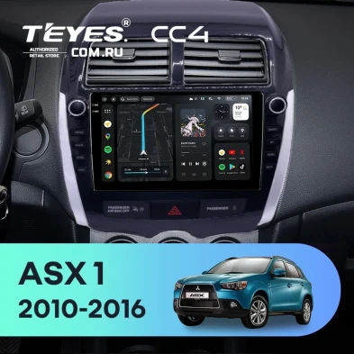Штатная магнитола Teyes CC4 8/128 Mitsubishi ASX 1 (2010-2016) Тип-A (9")
