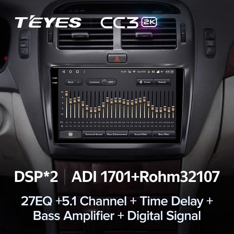 Штатная магнитола Teyes CC3 2K 360 6/128 Toyota Celsior XF30 (2000-2006) F1