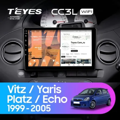 Штатная магнитола Teyes CC3L WiFi 2/32 Toyota Yaris (1999-2005) F2