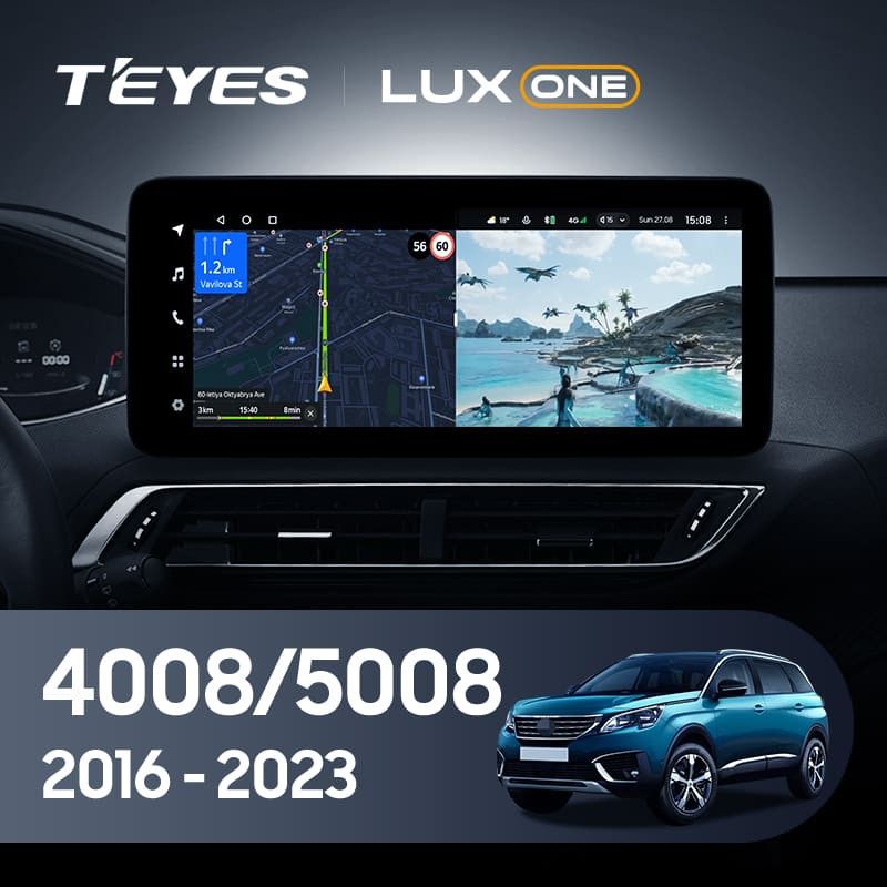 Штатная магнитола Teyes LUX ONE 6/128 Peugeot 5008 (2016-2023)