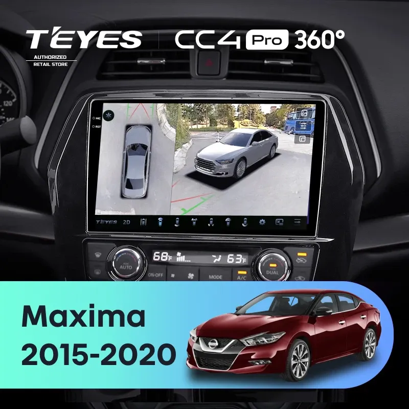 Штатная магнитола Teyes CC4 Pro 360 8/128 Nissan Maxima A36 (2015-2020)