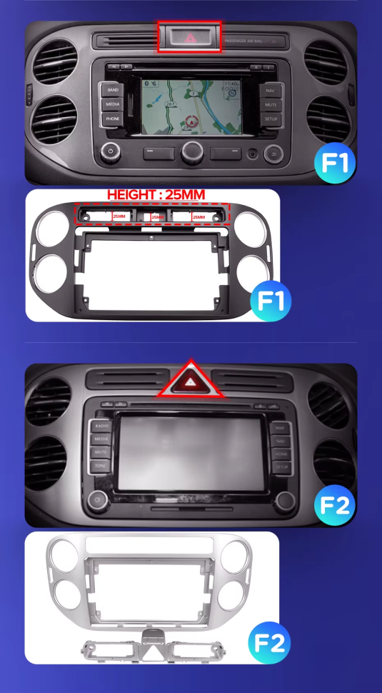 Штатная магнитола Teyes CC3 2K 360 6/128 Volkswagen Tiguan 1 NF (2006-2016) F2 (13")