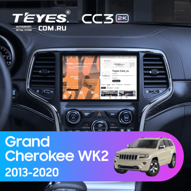 Штатная магнитола Teyes CC3 2K 4/32 Jeep Grand Cherokee WK2 (2013-2020) F3