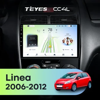 Штатная магнитола Teyes CC4L 6/64 Fiat Linea (2006-2012)