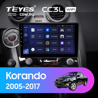 Штатная магнитола Teyes CC3L WiFi 2/32 SsangYong Korando Sports (2005-2017)