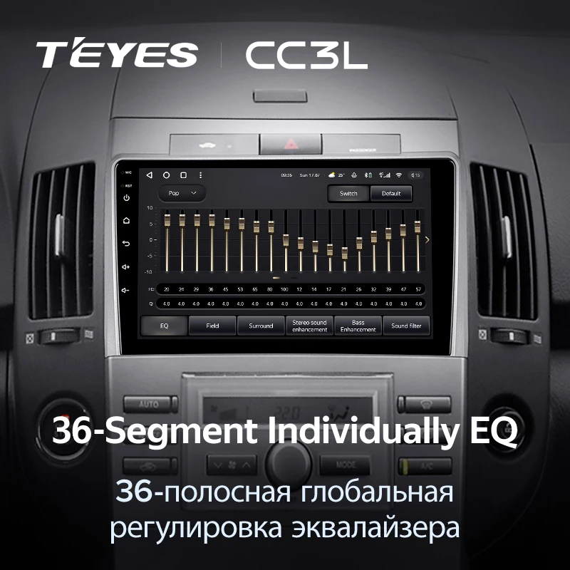 Штатная магнитола Teyes CC3L 4/64 Toyota Corolla Verso AR10 (2004-2009) F2