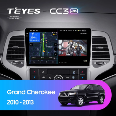 Штатная магнитола Teyes CC3 2K 6/128 Jeep Grand Cherokee WK2 (2010-2013)