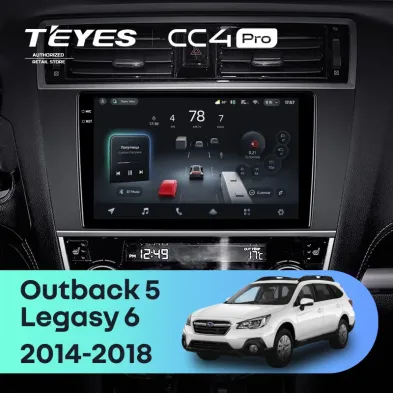 Штатная магнитола Teyes CC4 Pro 12/256 Subaru Legacy 6 (2014-2017)