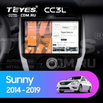 Штатная магнитола Teyes CC3L 4/32 Nissan Sunny (2014-2019) F1