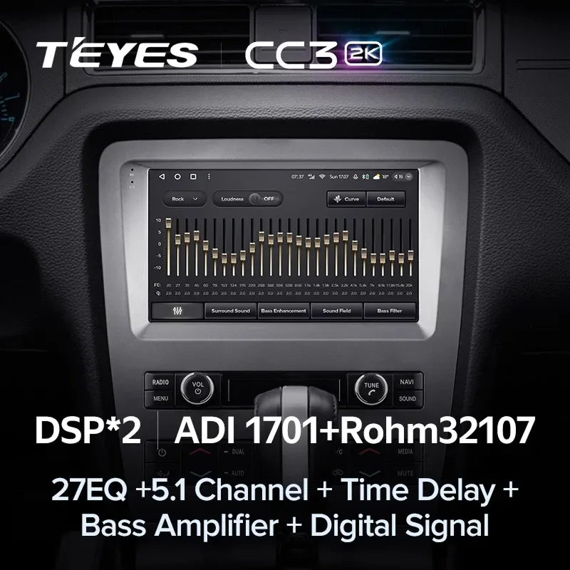 Штатная магнитола Teyes CC3 2K 4/64 Ford Mustang 5 S-197 (2009-2014) F2