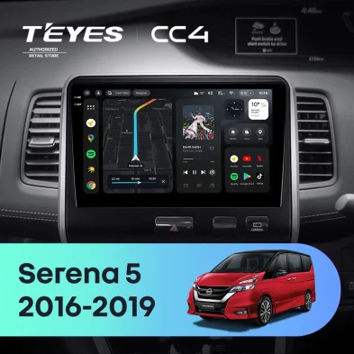 Штатная магнитола Teyes CC4 6/64 Nissan Serena 5 C27 (2016-2019) F2 правый руль