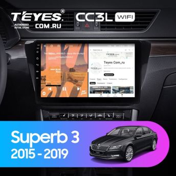Штатная магнитола Teyes CC3L WiFi 2/32 Skoda Superb 3 (2015-2019)