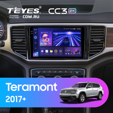 Штатная магнитола Teyes CC3 2K 6/128 Volkswagen Teramont 2017+